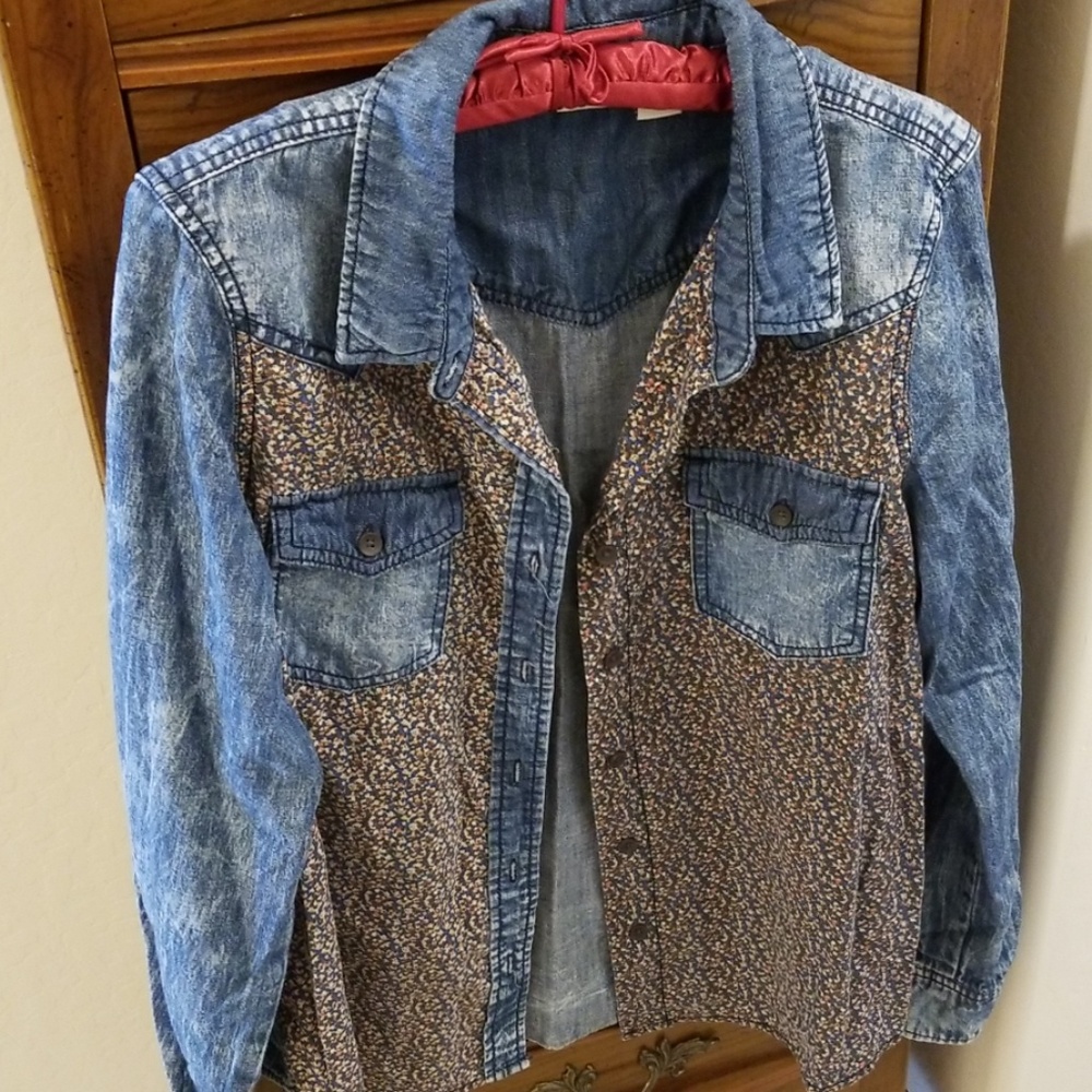 Light weight jean & cloth shirt